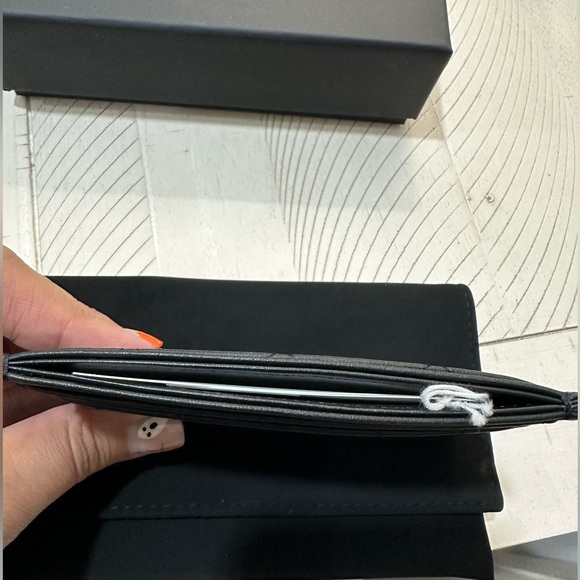 Chanel All Black Card Case - NWT - Picture 8 of 8